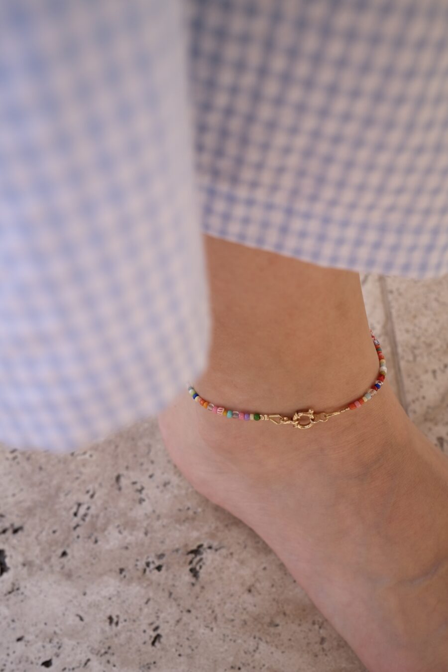 Fußkette Confetti Gold – Bild 2