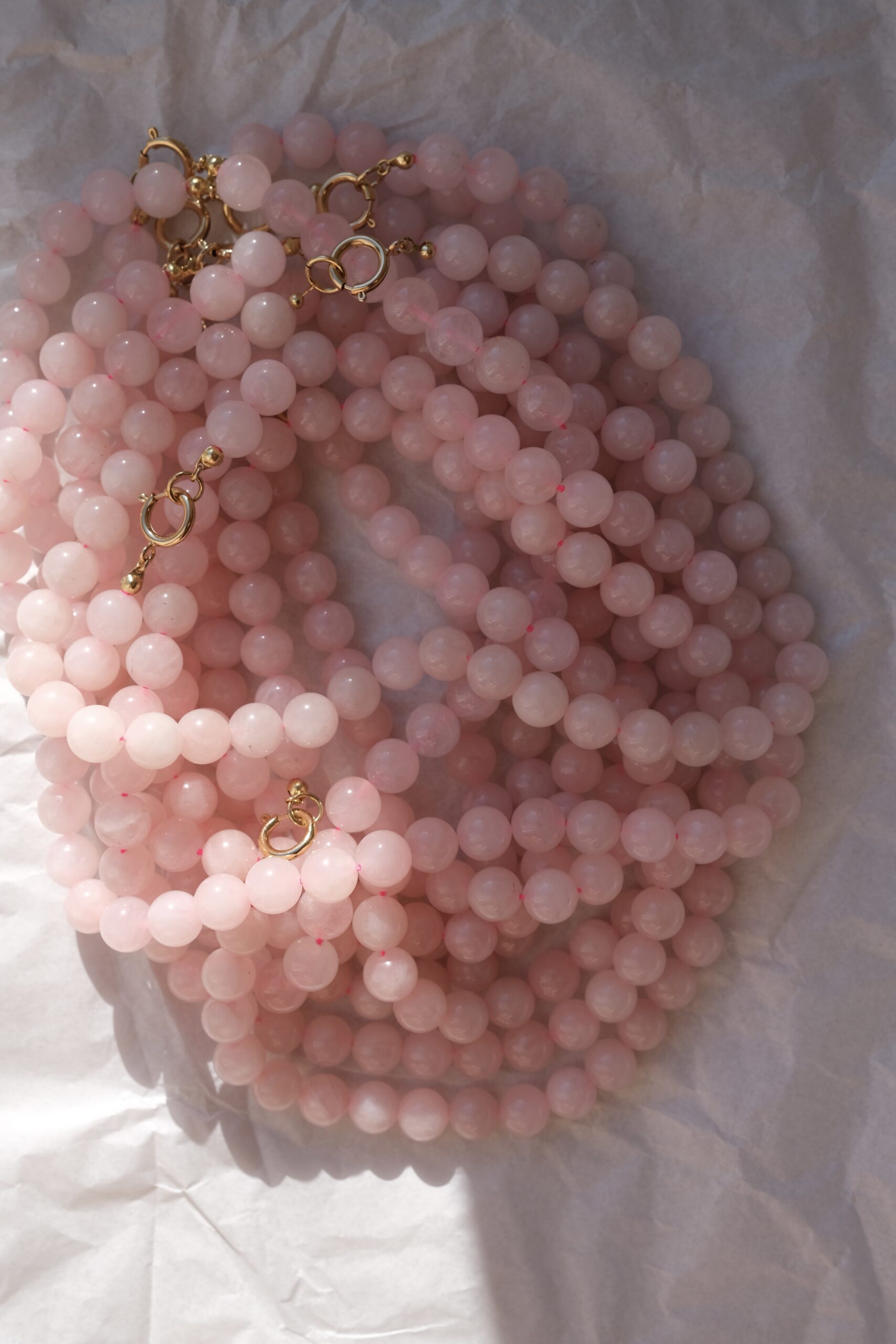 Perlenkette Rosa