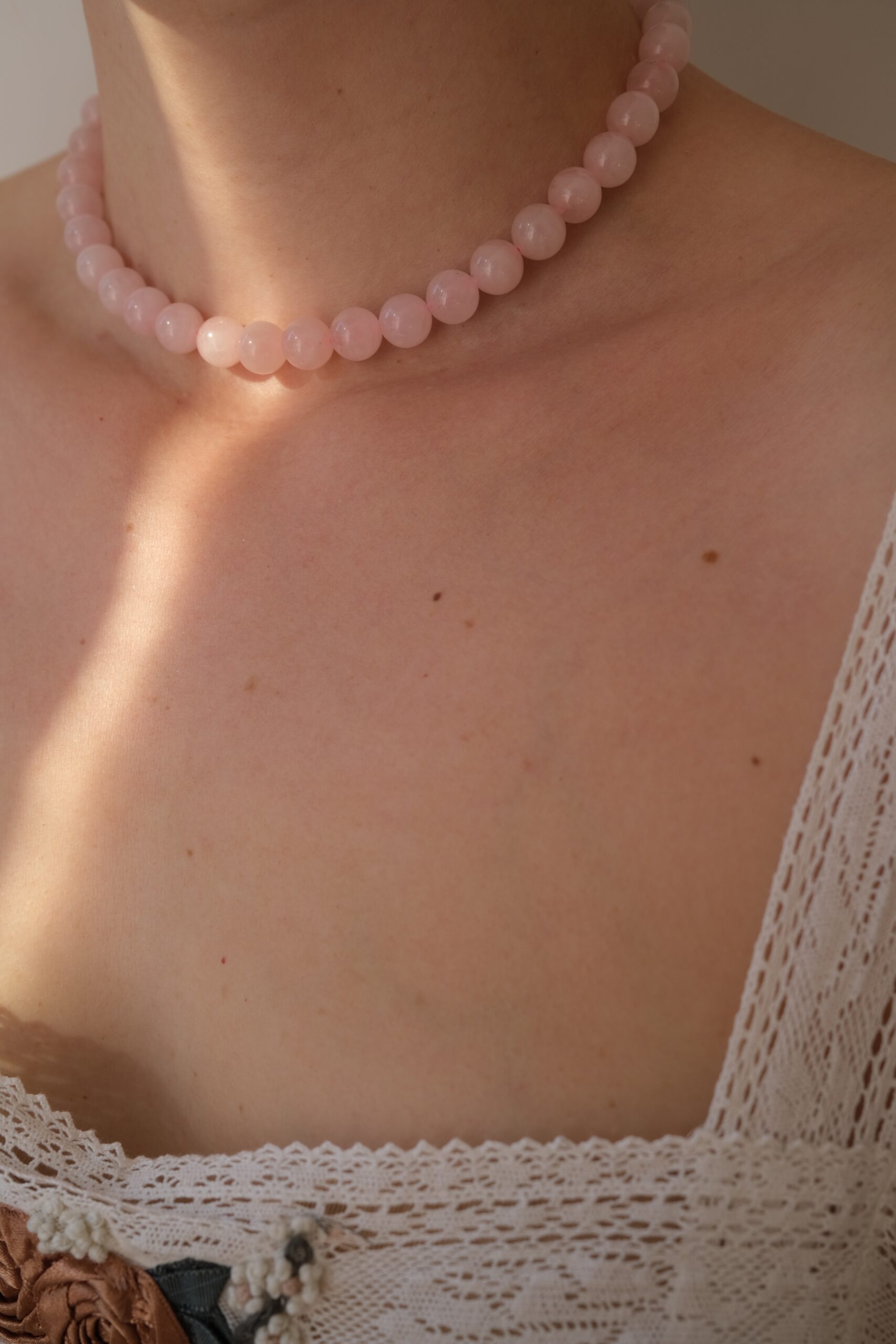 Perlenkette Rosa – Bild 2